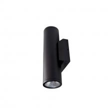 Nora NYUD-3L1345B - 3" Up & Down Wall Mounted LED Cylinder with Selectable CCT, Black finish