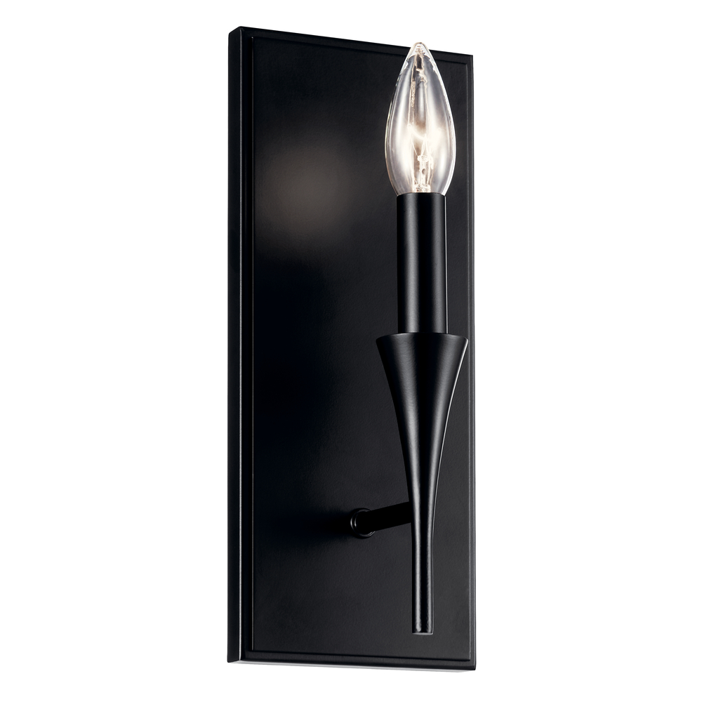 Alvaro 11.5 Inch 1 Light Wall Sconce in Black