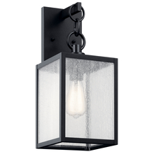 Kichler 59006BKT - Lahden 17" 1 Light Outdoor Wall Light with Clear Seeded Glass in Textured Black