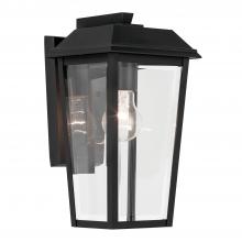 Kichler 59118BKT - Mathus 13 Inch 1 Light Outdoor Wall Light with Clear Glass In Textured Black