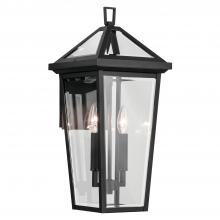 Kichler 59126BKT - Regence 19.25 Inch 2 Light Outdoor Wall Light with Clear Glass In Textured Black