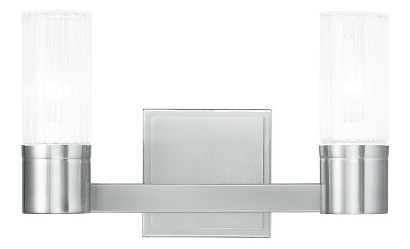 2 Light Brushed Nickel Bath Light : 50682-91 | Home Lighting of Frazer