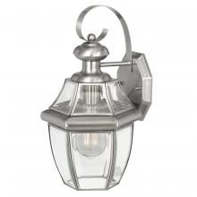 Worldwide Lighting Corp E10032-007 - Westport 13 In 1-Light Stainless-Steel Outdoor Wall Sconce Lamp