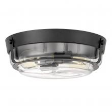 Worldwide Lighting Corp E30030-001 - Martin 2-Light Black Finish Flush Mount 13“ X 13” X 4.25“