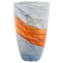 Cyan Designs 12075 - Pacaya Vase | Grey | Orange - Tall