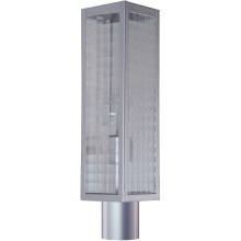 Craftmade Z4525-CM-SC - Deka 1 Light Large Outdoor Post Mount in Chromite