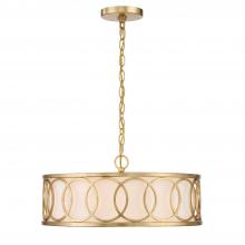 Crystorama 287-GA - Libby Langdon for Crystorama Graham 6 Light Antique Gold Chandelier