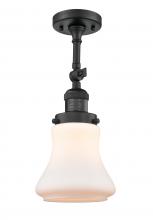 Innovations Lighting 201F-BK-G191-LED - Bellmont - 1 Light - 6 inch - Matte Black - Adjustable Semi-Flush Mount
