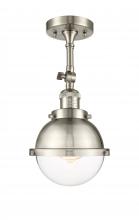 Innovations Lighting 201F-SN-HFS-62-SN-LED - Hampden - 1 Light - 7 inch - Brushed Satin Nickel - Adjustable Semi-Flush Mount