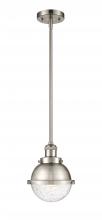 Innovations Lighting 201S-SN-HFS-64-SN - Hampden - 1 Light - 7 inch - Brushed Satin Nickel - Stem Hung - Mini Pendant
