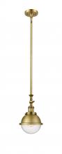 Innovations Lighting 206-BB-HFS-64-BB-LED - Hampden - 1 Light - 7 inch - Brushed Brass - Stem Hung - Adjustable Mini Pendant