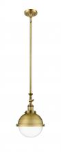 Innovations Lighting 206-BB-HFS-82-BB-LED - Hampden - 1 Light - 9 inch - Brushed Brass - Stem Hung - Adjustable Mini Pendant