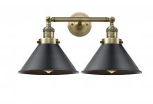 Innovations Lighting 208-AB-M10-BK-LED - Briarcliff - 2 Light - 19 inch - Antique Brass - Adjustable Bath Vanity Light