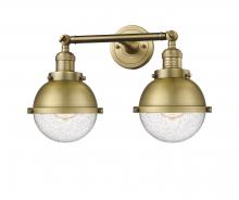 Innovations Lighting 208-BB-HFS-64-BB-LED - Hampden - 2 Light - 18 inch - Brushed Brass - Adjustable Bath Vanity Light