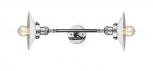 Innovations Lighting 208L-PC-G1-LED - Halophane - 2 Light - 9 inch - Polished Chrome - Adjustable Bath Vanity Light