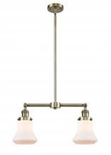 Innovations Lighting 209-AB-G191-LED - Bellmont - 2 Light - 21 inch - Antique Brass - Stem Hung - Adjustable Island Light