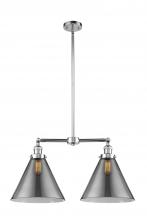 Innovations Lighting 209-PC-G43-L - Cone - 2 Light - 21 inch - Polished Chrome - Stem Hung - Adjustable Island Light