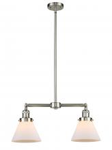 Innovations Lighting 209-SN-G41 - Cone - 2 Light - 21 inch - Brushed Satin Nickel - Stem Hung - Adjustable Island Light