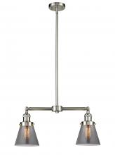 Innovations Lighting 209-SN-G63 - Cone - 2 Light - 21 inch - Brushed Satin Nickel - Stem Hung - Adjustable Island Light
