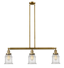 Innovations Lighting 213-BB-G184-LED - Canton - 3 Light - 39 inch - Brushed Brass - Stem Hung - Adjustable Island Light