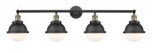 Innovations Lighting 215-BAB-HFS-61-BK-LED - Hampden - 4 Light - 46 inch - Black Antique Brass - Adjustable Bath Vanity Light
