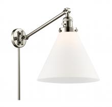 Innovations Lighting 237-PN-G41-L-LED - Cone - 1 Light - 12 inch - Polished Nickel -Adjustable Swing Arm