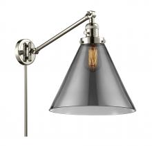 Innovations Lighting 237-PN-G43-L-LED - Cone - 1 Light - 12 inch - Polished Nickel -Adjustable Swing Arm
