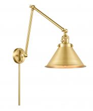 Innovations Lighting 238-SG-M10-SG-LED - Briarcliff - 1 Light - 10 inch - Satin Gold -Adjustable Swing Arm