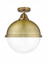 Innovations Lighting 288-1C-BB-HFS-122-BB-LED - Hampden - 1 Light - 13 inch - Brushed Brass - Semi-Flush Mount