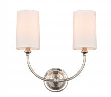 Innovations Lighting 372-2W-PN-S1 - Giselle - 2 Light - 15 inch - Polished Nickel - Sconce