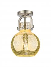 Innovations Lighting 410-1F-SN-G410-8ME - Newton Sphere - 1 Light - 8 inch - Satin Nickel - Flush Mount