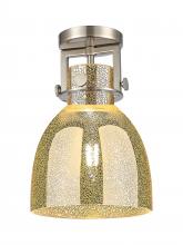 Innovations Lighting 411-1F-SN-G412-8ME - Newton Bell - 1 Light - 8 inch - Satin Nickel - Flush Mount
