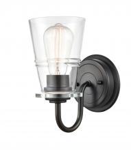 Innovations Lighting 421-1W-BK-G4212-LED - Scarlett - 1 Light - 5 inch - Matte Black - Bath Vanity Light