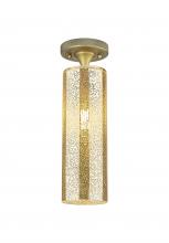 Innovations Lighting 434-1F-BB-G434-12ME - Crown Point - 1 Light - 5 inch - Brushed Brass - Flush Mount