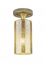 Innovations Lighting 434-1F-BB-G434-7ME - Crown Point - 1 Light - 5 inch - Brushed Brass - Flush Mount