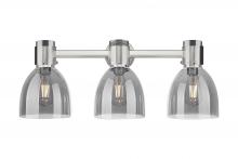 Innovations Lighting 464-3W-SN-G464D-7SM - Lawton Bell - 3 Light - 27 inch - Satin Nickel - Bath Vanity Light