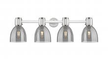 Innovations Lighting 464-4W-SN-G464D-7SM - Lawton Bell - 4 Light - 27 inch - Satin Nickel - Bath Vanity Light