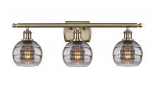 Innovations Lighting 516-3W-AB-G556-6SM - Rochester - 3 Light - 26 inch - Antique Brass - Bath Vanity Light