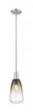 Innovations Lighting 716-1S-SN-G480-6SL - Brookhaven Almond - 1 Light - 6 inch - Brushed Satin Nickel - Mini Pendant