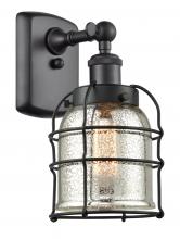 Innovations Lighting 916-1W-BK-G58-CE - Bell Cage - 1 Light - 5 inch - Matte Black - Sconce