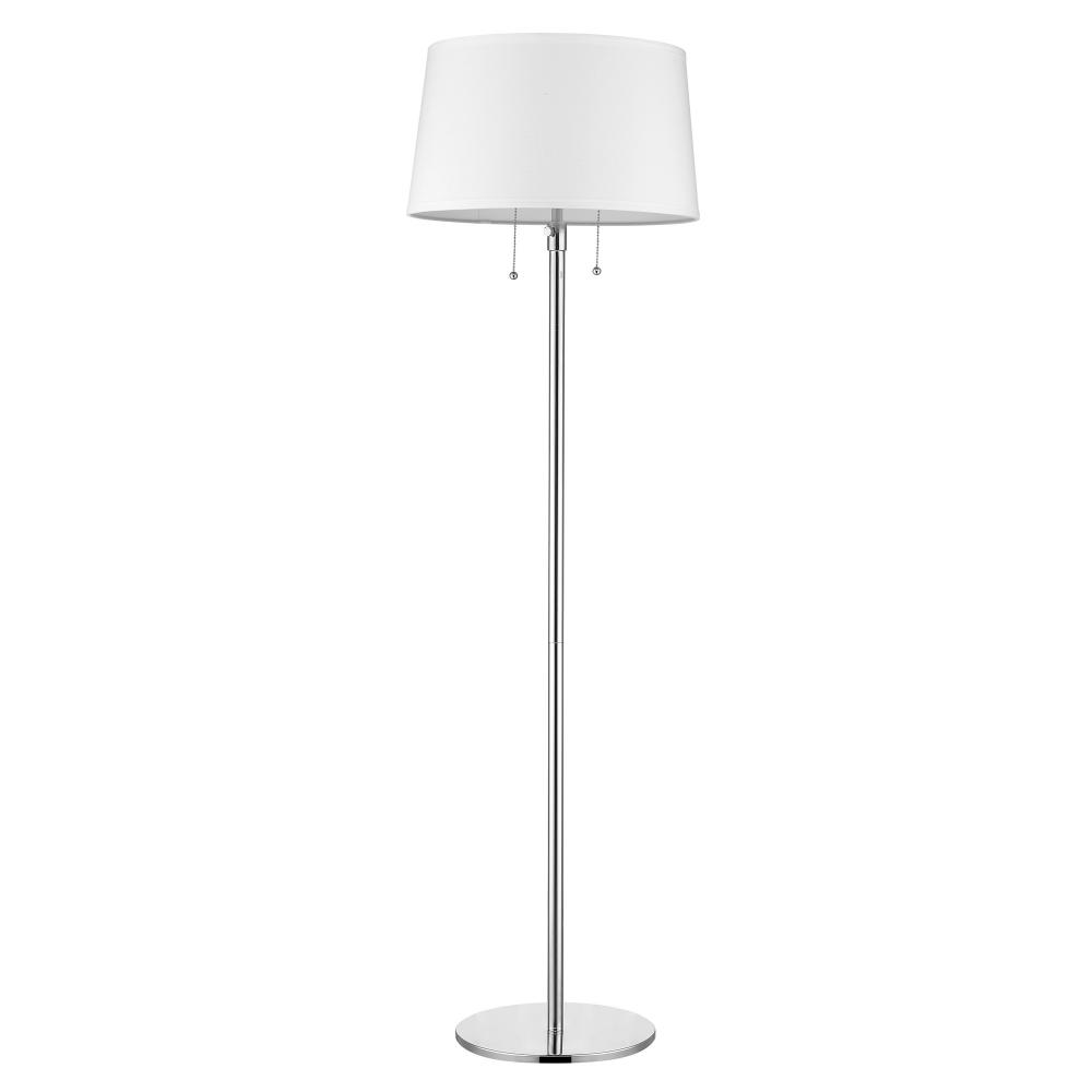 Urban Basic 2-Light Polished Chrome Adjustable Floor Lamp