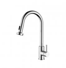 Elegant FAK-309PCH - Sem Single Handle Pull Down Sprayer Kitchen Faucet in Chrome