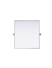 Elegant MR6H2730SIL - Metal Frame Mirror 27"W x 30"H Silver