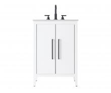Elegant VF29324WH - Vanity Cabinet 2Dr 24x21.5x35 White