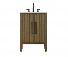 Elegant VF29624HO - Vanity Cabinet 2Dr 24x21.5x35 Hazel Oak