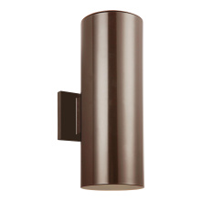 Visual Comfort & Co. Studio Collection 8313802-10 - Outdoor Cylinders Small Two Light Outdoor Wall Lantern