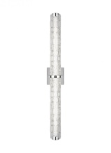 Visual Comfort & Co. Studio Collection WB1879CH-L1 - Cutler 36" Staggered Glass LED Vanity