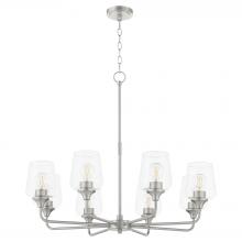 Quorum 6313-8-65 - Raymond 8 Light Chandelier, Satin Nickel