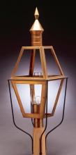 Northeast Lantern 1033-DB-LT3-CSG - Post Dark Brass 3 Candelabra Sockets Clear Seedy Glass