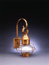 Northeast Lantern 2531-DB-MED-OPT - Caged Onion Wall Dark Brass Medium Base Socket Optic Glass